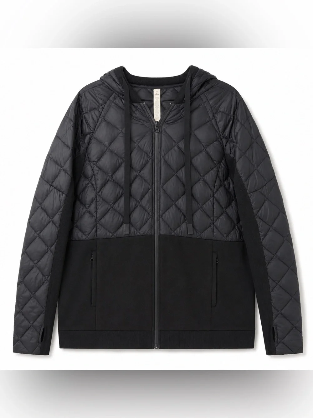 Alo Yoga Womens Great Escape Quilted Down Hooded Jacket Size Medium